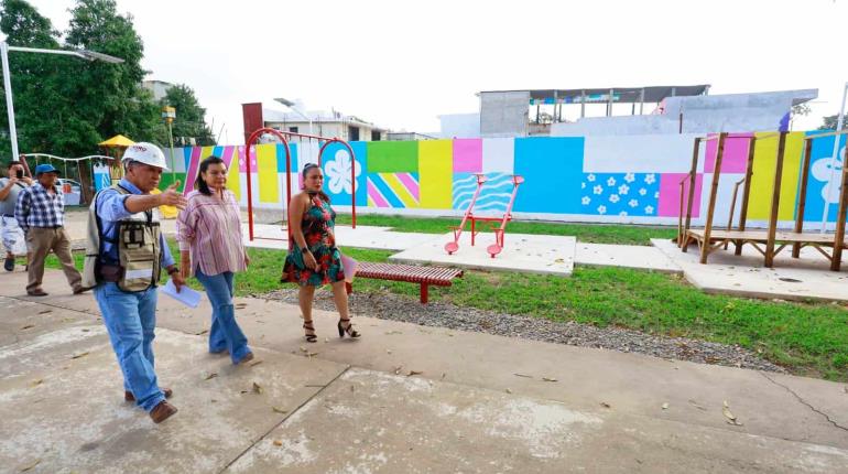 Inaugura Centro obras y rehabilitación de espacios públicos en Guapinol y Villa Parrilla