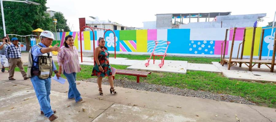 Inaugura Centro obras y rehabilitación de espacios públicos en Guapinol y Villa Parrilla