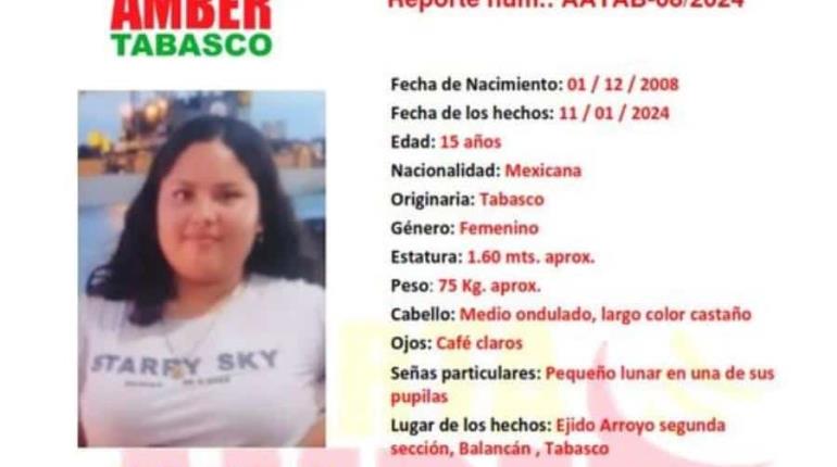 Buscan a la joven Dayra León desaparecida en Balancán