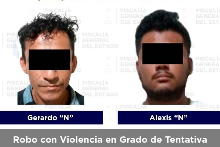 Detienen a tres sujetos por robo en Centro