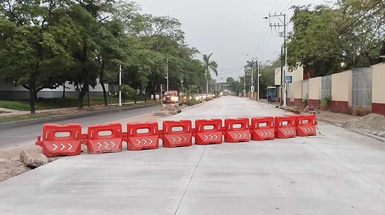 Por obras, cierran carril en Usumacinta y habilitan otro en sentido contrario