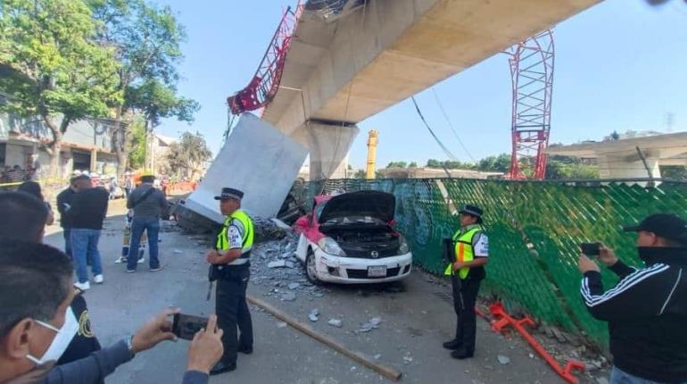 Se desploma estructura del Tren Interurbano México–Toluca