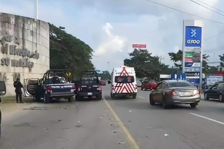 Mujer pierde la pierna tras accidente en la Villahermosa–Teapa