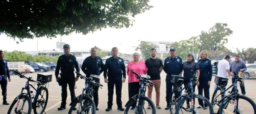 Reforzarán seguridad en malecón de Villahermosa con bicipatrullas ecológicas