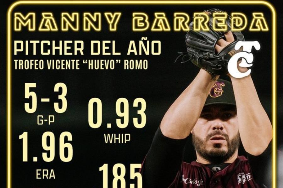 Manny Barreda, Pitcher del Año en la LMP