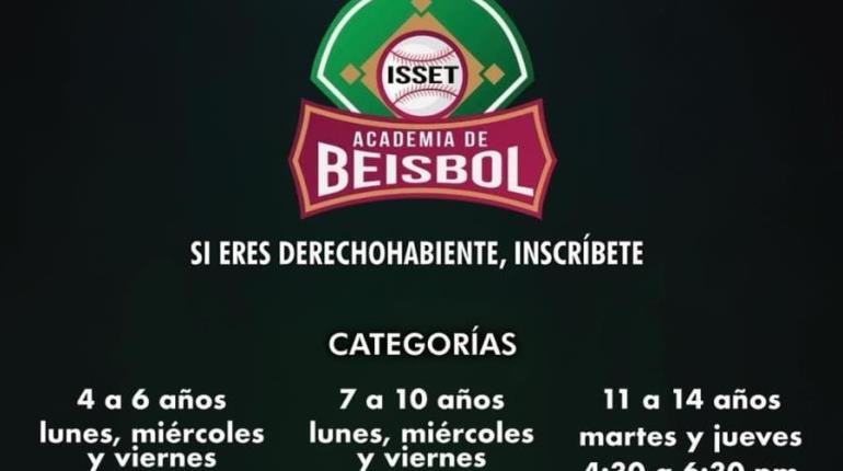 Academia de beisbol del ISSET, lanza convocatoria para formar niños y jóvenes