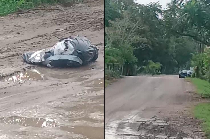 Bolsa con restos de animal causa pánico en Comalcalco 