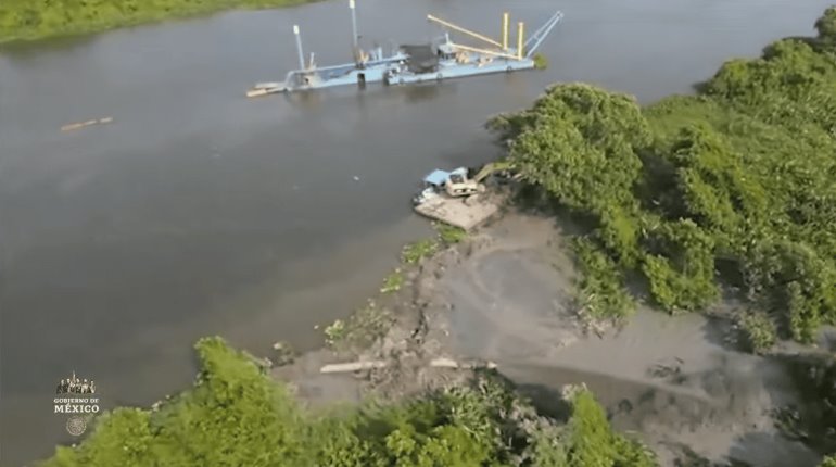 Confía Gobierno en dragado de ríos, ante pronóstico de lluvias por arriba del histórico en Tabasco