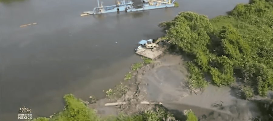 Confía Gobierno en dragado de ríos, ante pronóstico de lluvias por arriba del histórico en Tabasco