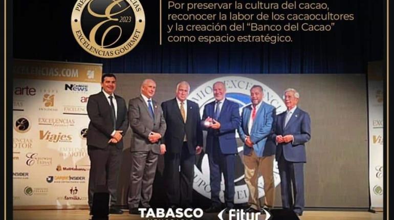 Gana Tabasco premio "Excelencias durante FITUR