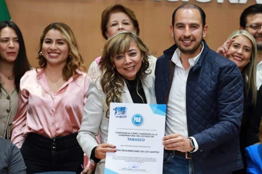 Oficializa PAN a Lorena Beaurregard como candidata al gobierno de Tabasco