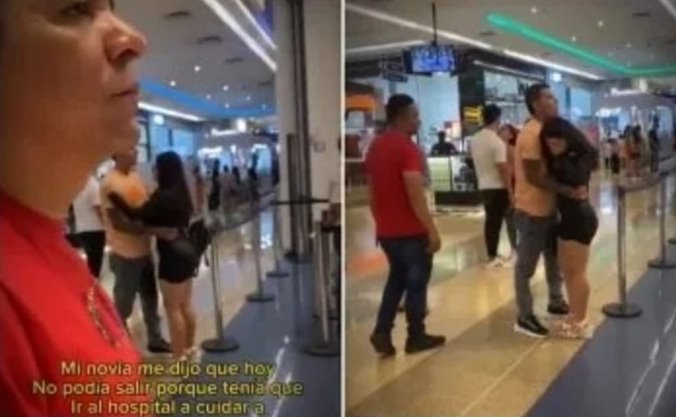 Sujeto encuentra a su novia presuntamente siéndole infiel