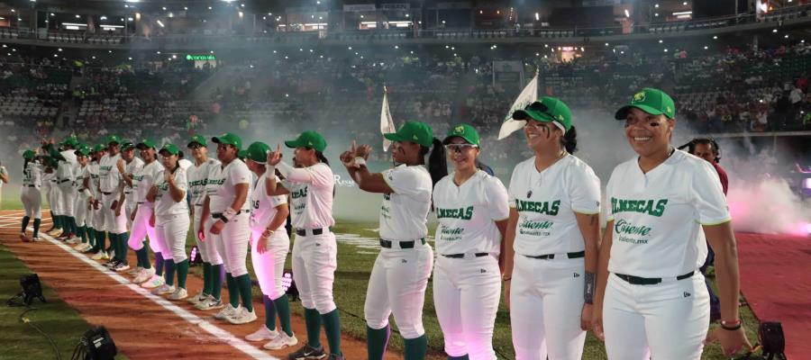 Las Olmecas caen 3-0 ante Diablos Femenil en juego inaugural de la LMS