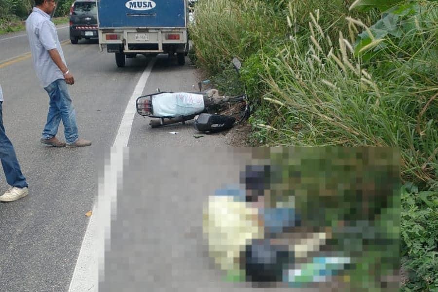 Sujeto derrapa sobre la vía Villahermosa-Frontera; sólo sufrió algunas heridas