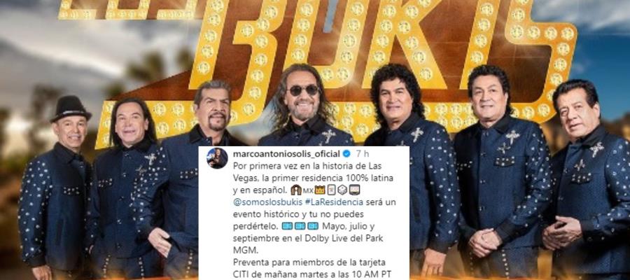 Los Bukis, primera agrupación latina que tendrá residencia de conciertos en Las Vegas