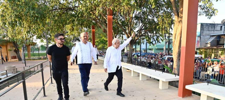 "Era un sueño": AMLO al Inaugurar malecón de Villahermosa