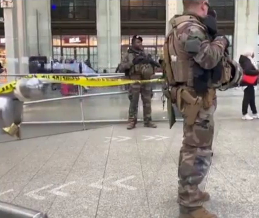 Ataque con cuchillo y martillo deja 3 heridos en estación de tren en París