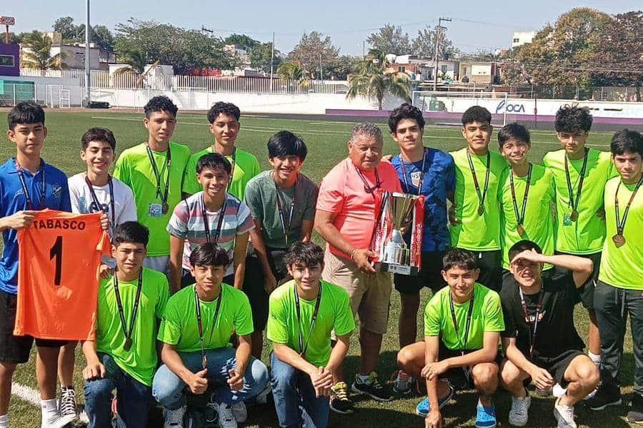 Tabasco sub-15 gana Campeonato Regional de fútbol 