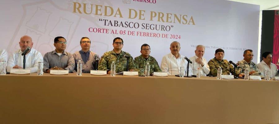 57 detenidos, armas, vehículos y hasta fentanilo deja Tabasco Seguro