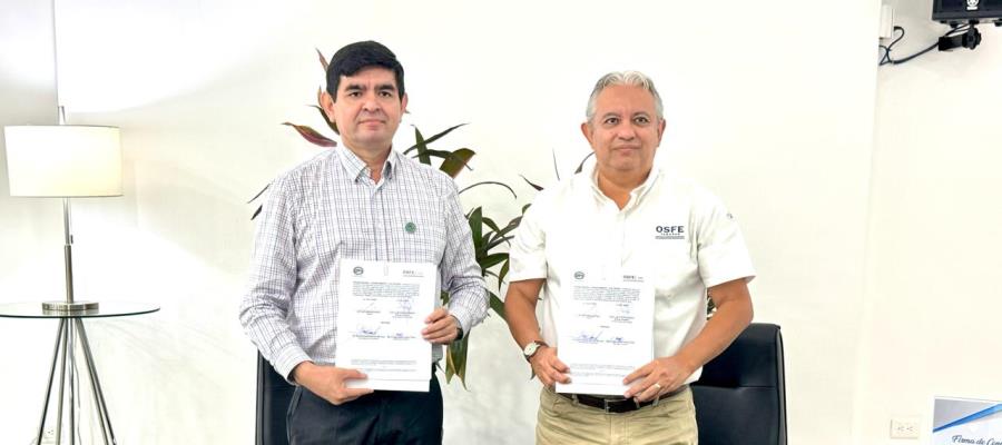 Firman convenio OSFE y UTTAB para formación profesional de estudiantes