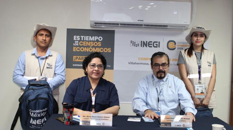 Descarta Inegi Tabasco que hechos delictivos impidan levantamiento de Censos Económicos