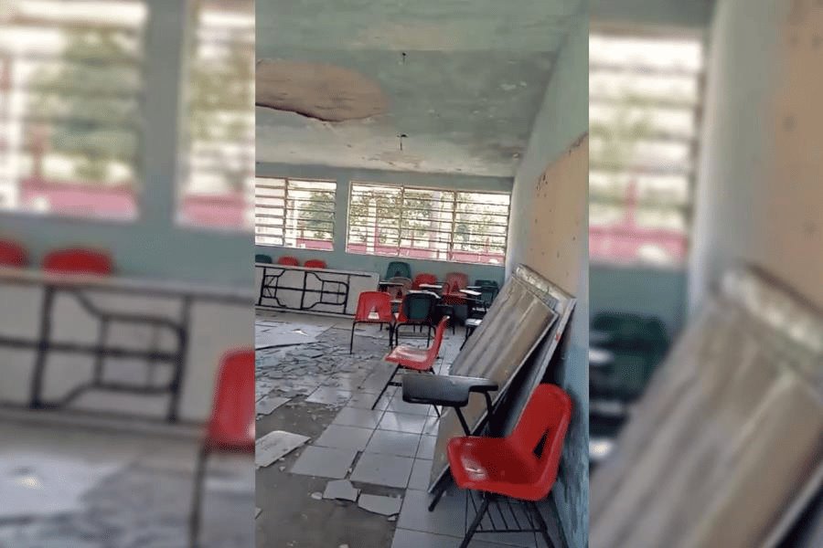 Escuela en Azucena, Cárdenas, se cae a pedazos