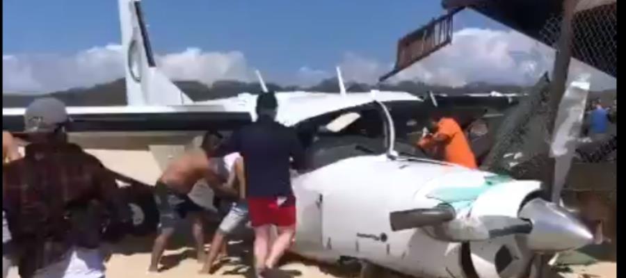 Desplome de avioneta en Puerto Escondido deja un muerto