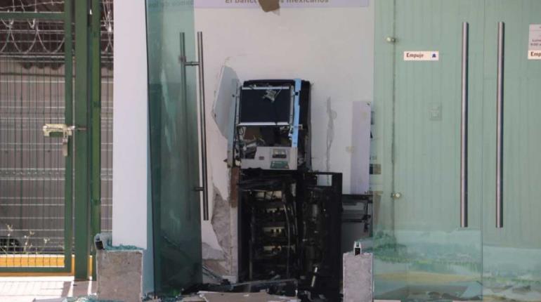 Detonan con explosivos cajero del Banco del Bienestar en Hidalgo