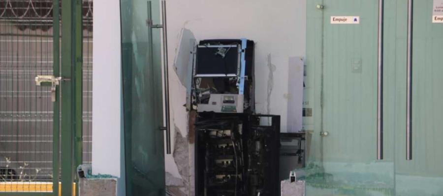 Detonan con explosivos cajero del Banco del Bienestar en Hidalgo