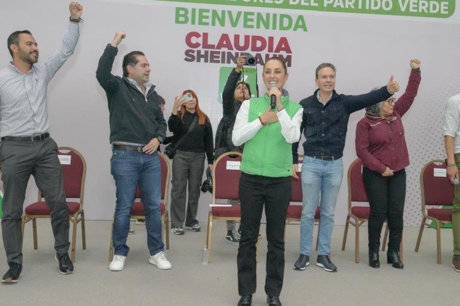 PVEM otorga constancia a Sheinbaum como candidata a la Presidencia