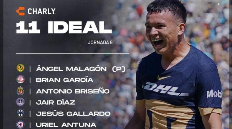 Gallardo y Malagón, en el 11 ideal de jornada 6 de Liga Mx