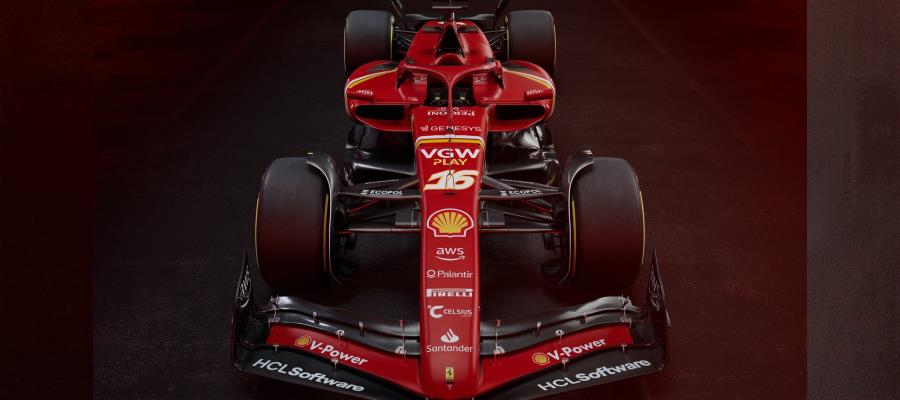 Escudería Ferrari presenta su monoplaza ´SF-24´, ultimó que pilotará Carlos Saiz