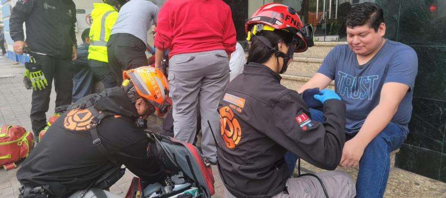 Cae elevador de una funeraria en Monterrey; hay 3 trabajadores heridos