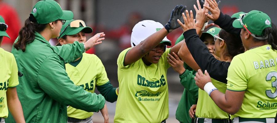 Las Olmecas vencen 10-7 a Diablos Femenil en el primero de la serie