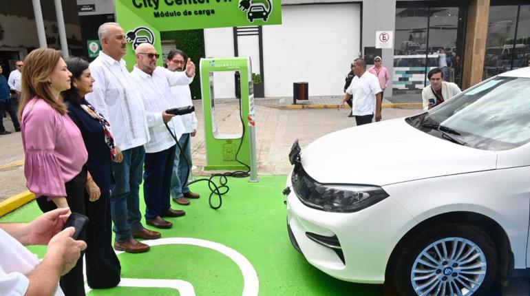 Inauguran en Villahermosa primera electrolinera de Tabasco