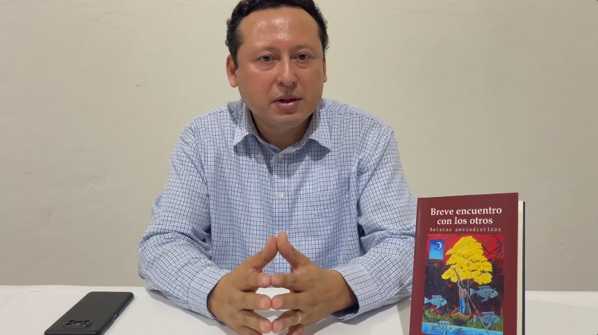 Kristian Cerino presenta su libro ´Breve Encuentro con los Otros. Relatos Periodísticos´ en Jalpa