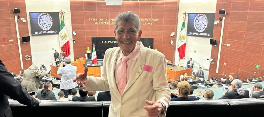 Tabasqueño Jesse Conde es reconocido en el Senado