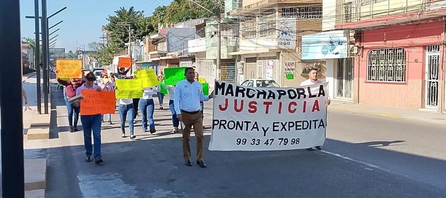 Marchan con motivo del Día Internacional de la Justicia