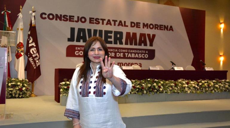 Rosalinda dice estar contenta de que May encabece continuidad de la 4T