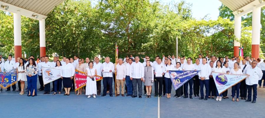 Inician festejos por el 50 aniversario de la fundación de telesecundarias en Tabasco