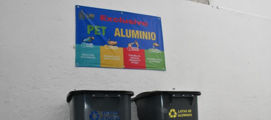 Convoca Congreso local a ciudadanos a sumarse a Cuarta Campaña de Reciclaje de PET y Aluminio