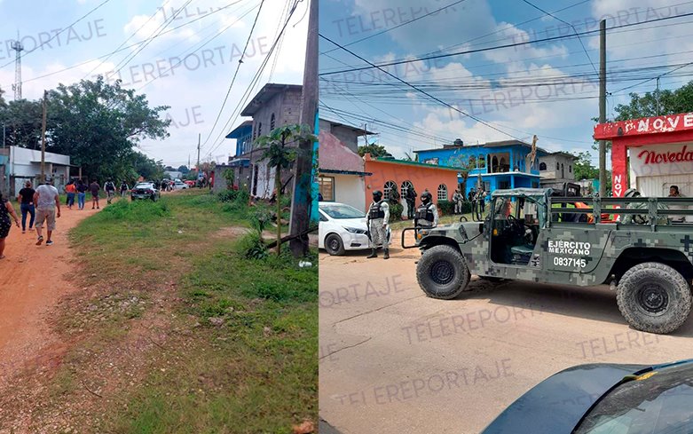 Ejecutan a 2 personas en Macuspana; dos niños habrían resultado heridos