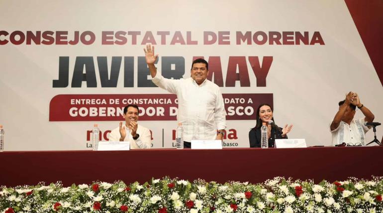 Javier May se registrará el 10 de marzo ante el IEPC como candidato a la gubernatura