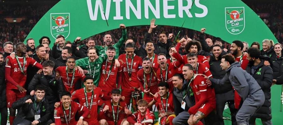 Liverpool, campeón de la Carabao Cup al vencer al Chelsea en tiempos extras