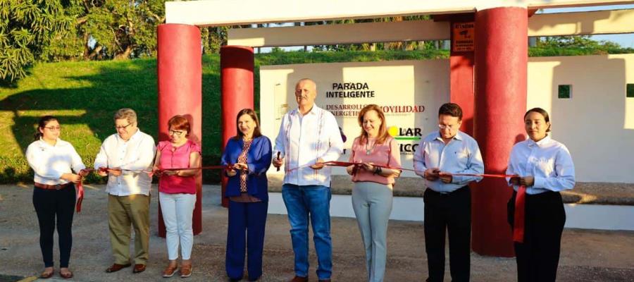 Inauguran primera parada inteligente de Tabasco