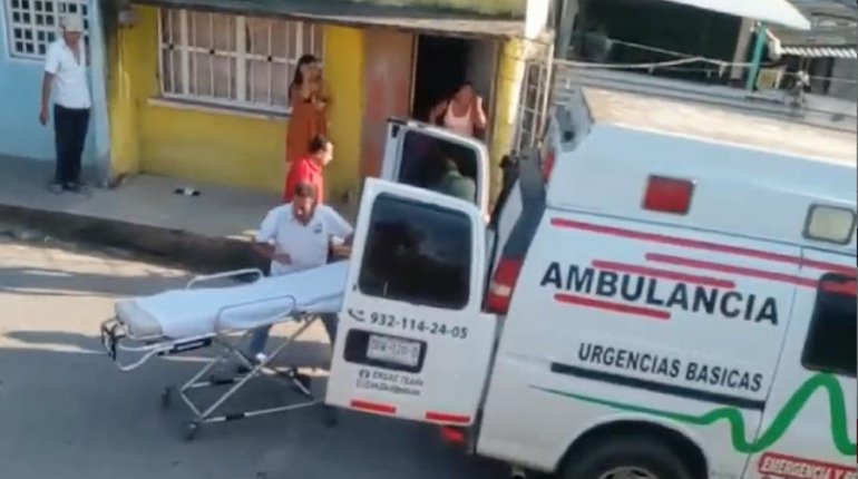 Balean a hombre en Teapa y lo trasladan de emergencia a hospital