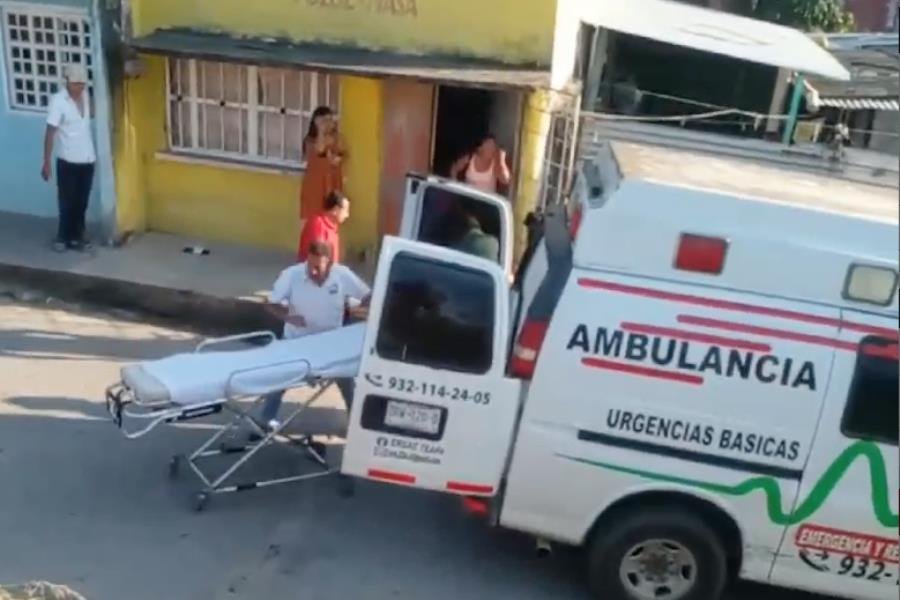 Balean a hombre en Teapa y lo trasladan de emergencia a hospital