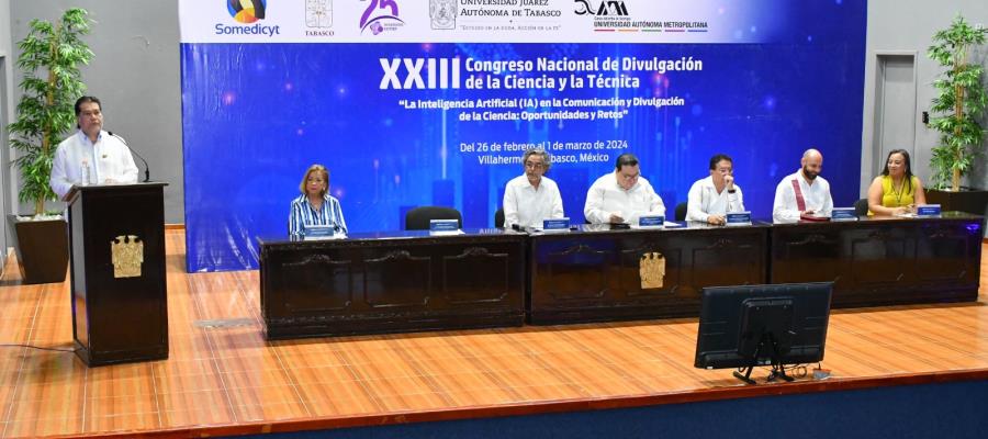 Discutirán retos de ciencia, tecnología e IA en Congreso Nacional de Divulgación en Tabasco