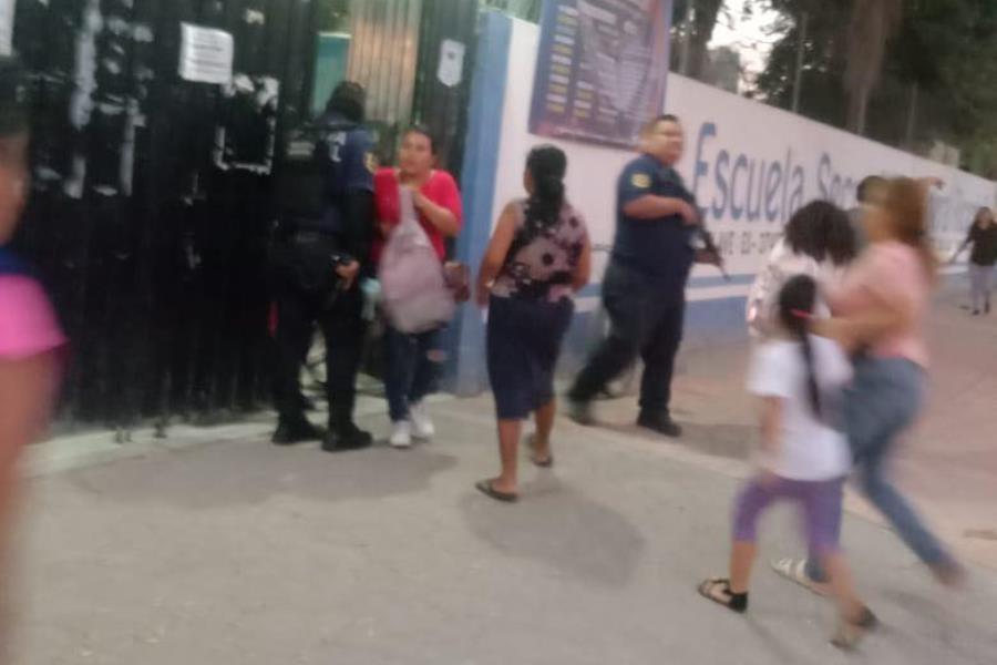 Suspenden clases en secundaria de Tuxtla Gutiérrez por supuesta presencia de hombres armados