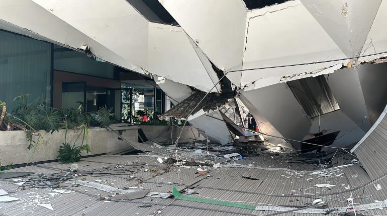 Cae techo de hotel en Zapopan, Jalisco